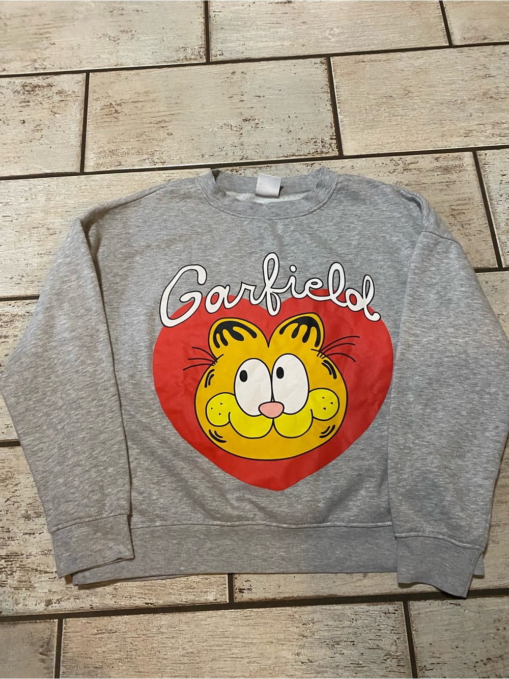 Vintage Garfield Gray Sweatshirt size L